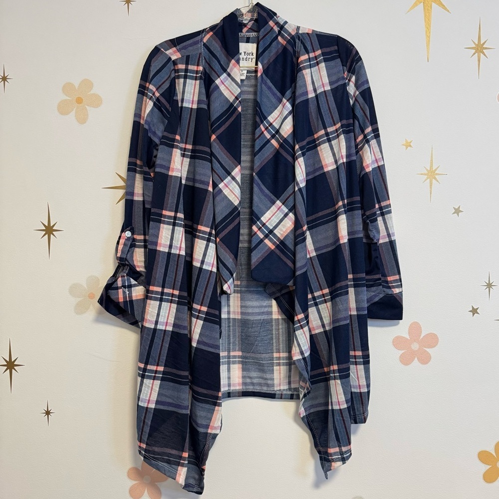 New York Laundry Plaid Wrap/Shrug
